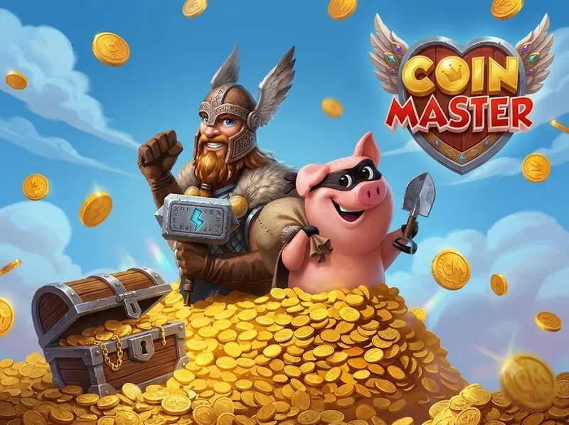 Coin Master là game quay thưởng, xây làng và kết nối bạn bè